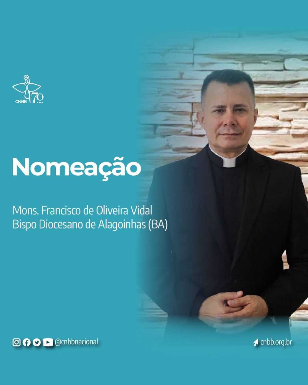 NOMEAÇÃO BISPO DIOCESANO DE ALAGOINHAS - BAHIA.